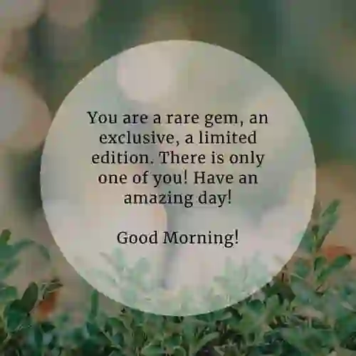 Have an amazing day of You are a rare gem, an exclusive, a limited edition. There is only..